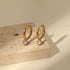 Svart Hoops med Cubic Zircon